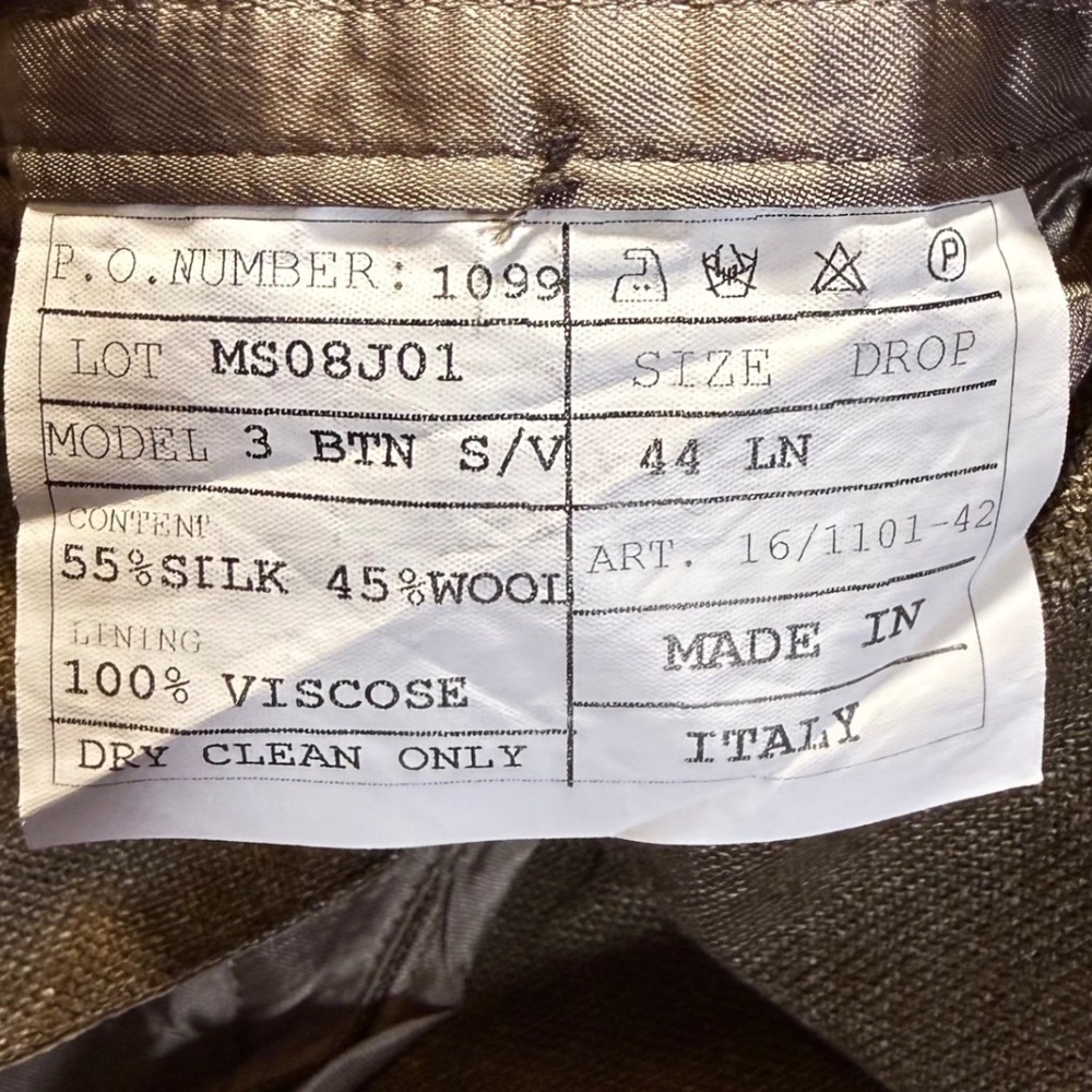 Peter Millar Sport Coat Silk Wool Blend 44 Brown Made In Italy‎ - Picture 5 of 9
